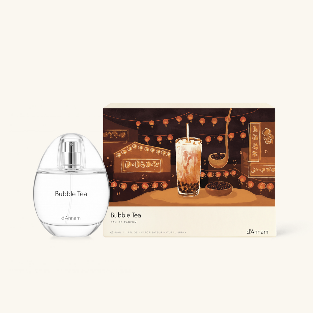 d'Annam Bubble Tea bottle and gift box