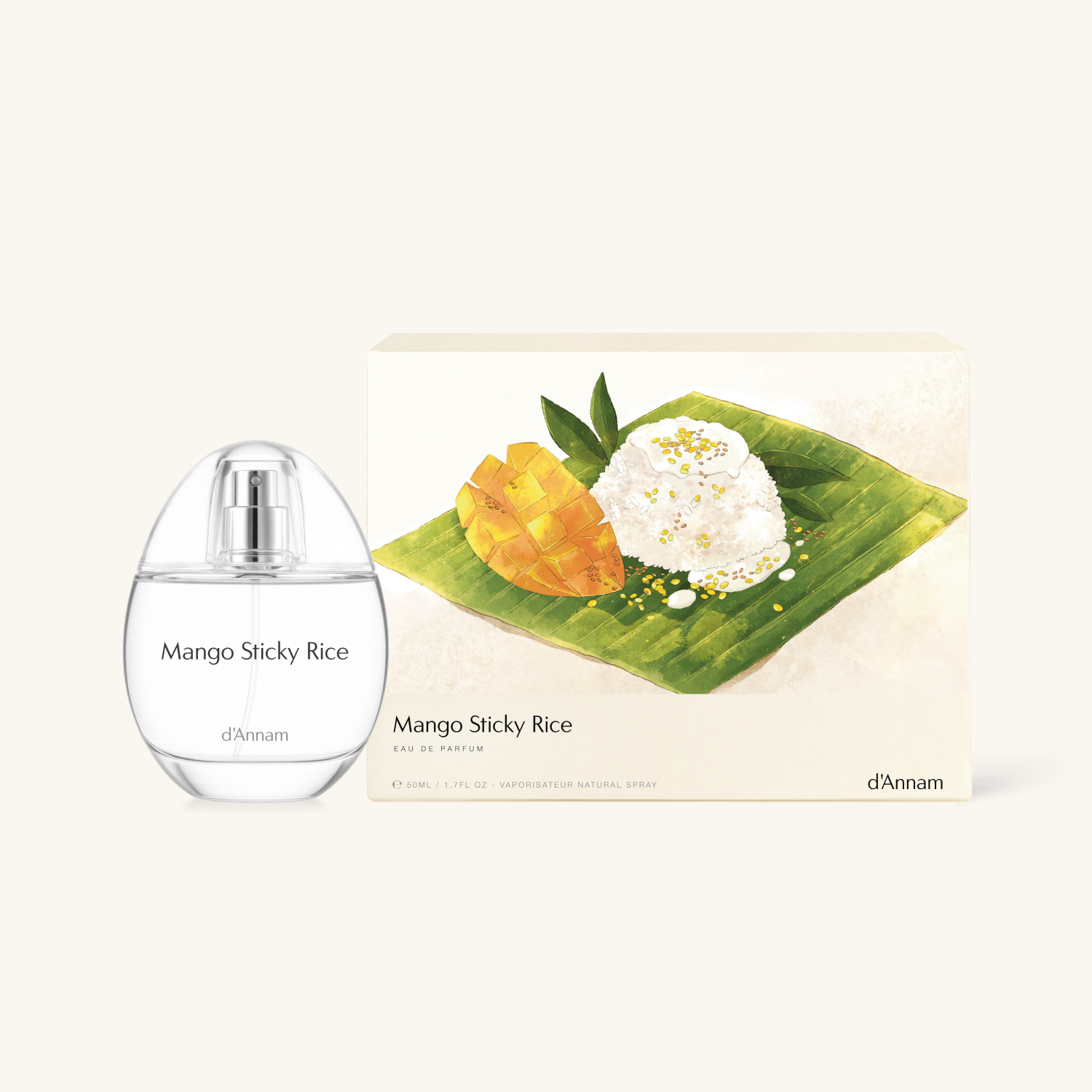 d'Annam Mango Sticky Rice bottle and gift box