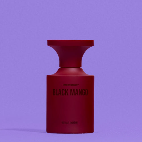 BORNTOSTANDOUT Black Mango bottle detail