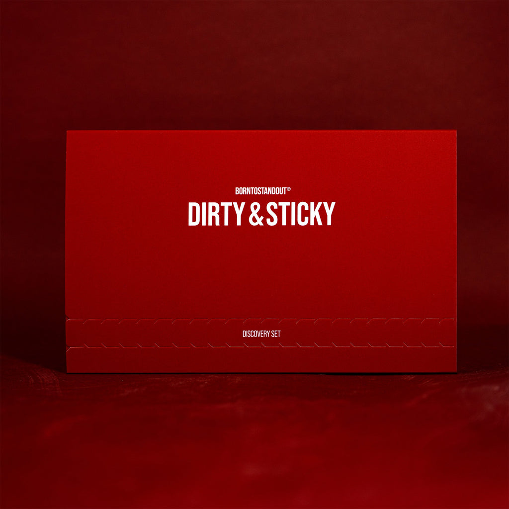 BORNTOSTANDOUT Dirty & Sticky Discovery Set — 8 x 2 ml discovery set