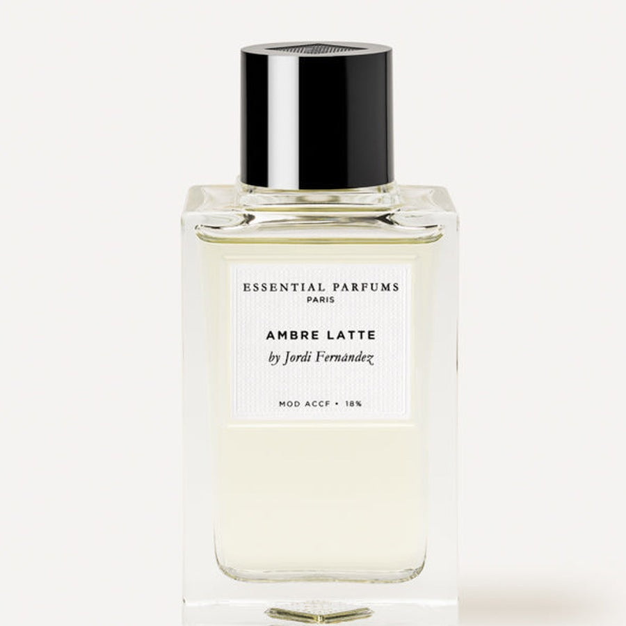 Essential Parfums Ambre Latte Eau de Parfum bottle detail