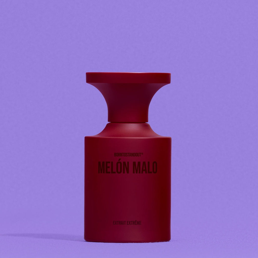 BORNTOSTANDOUT Melón Malo bottle detail