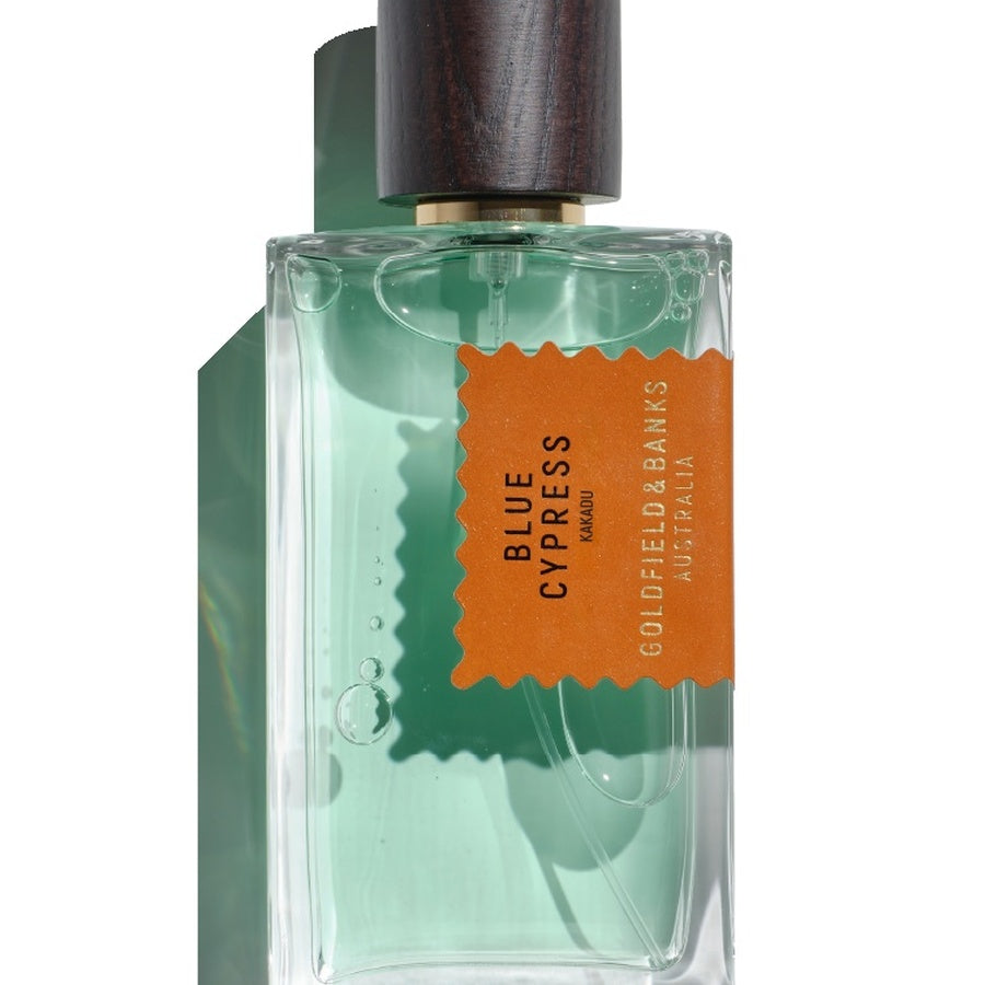 Goldfield & Banks Blue Cypress bottle detail