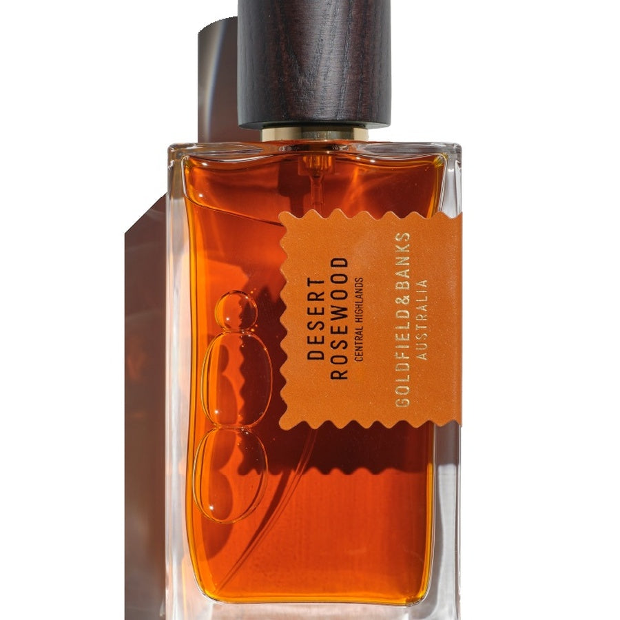 Goldfield & Banks Desert Rosewood bottle detail