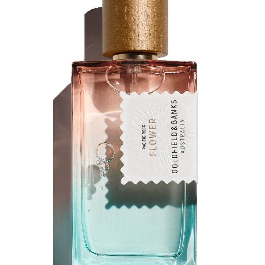 Goldfield & Banks Pacific Rock Flower bottle detail