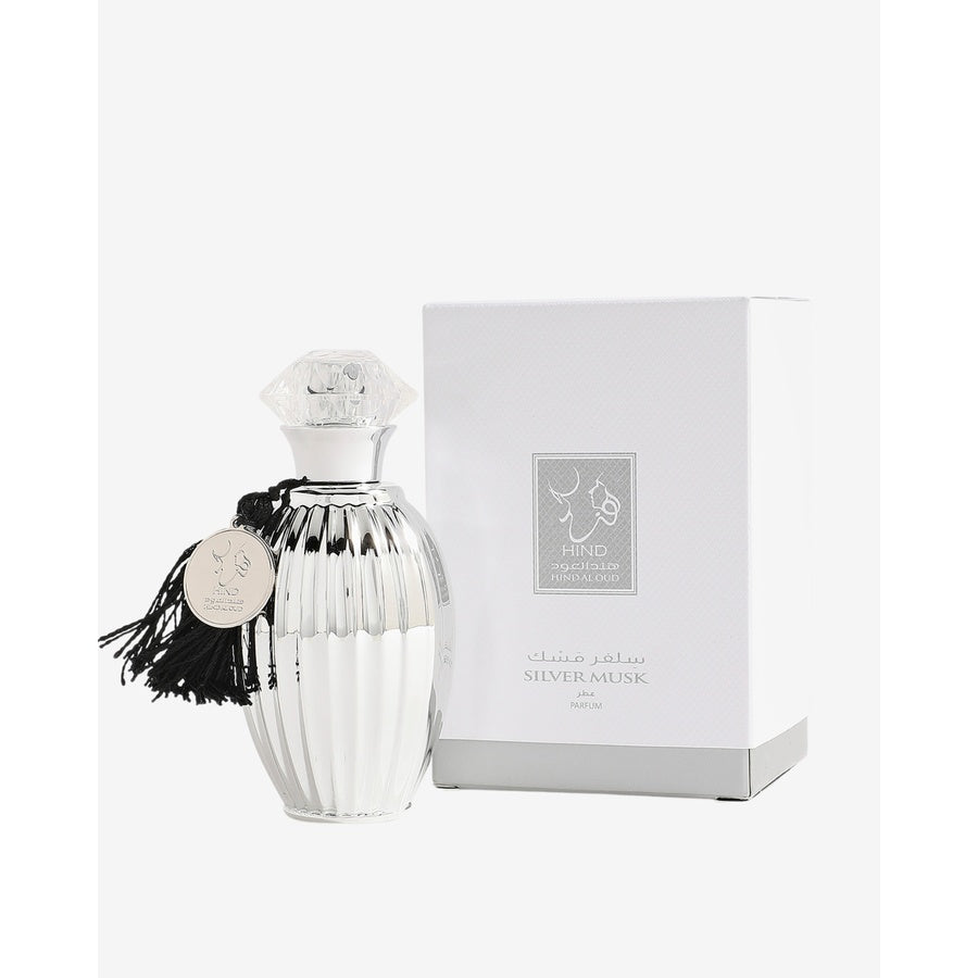 Hind Al Oud Silver Musk Parfum bottle detail