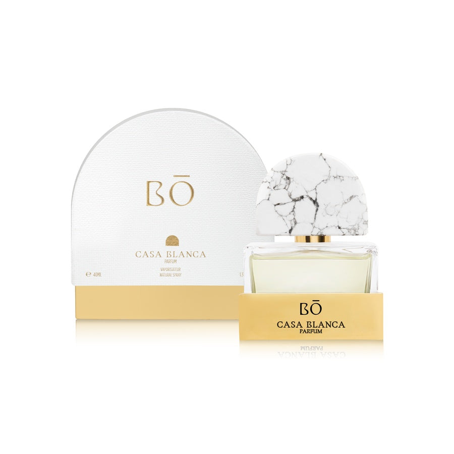House of Bō Casa Blanca Parfum bottle and box