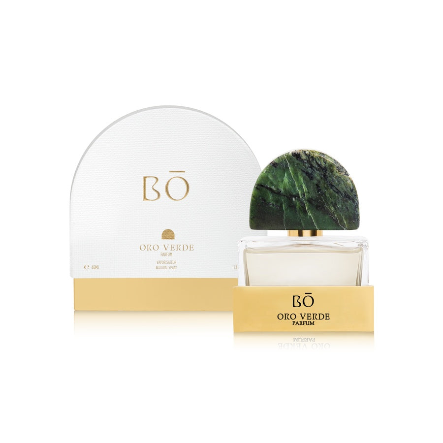 House of Bō Oro Verde Parfum bottle and box