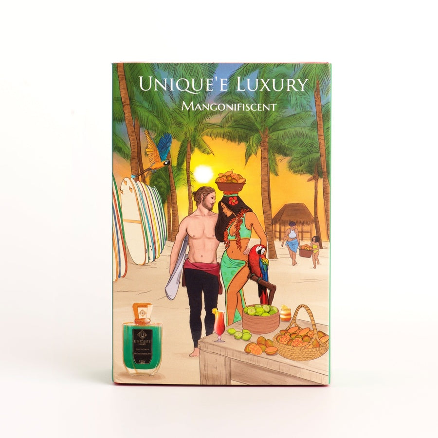 Unique'e Luxury Mangonifiscent bottle detail